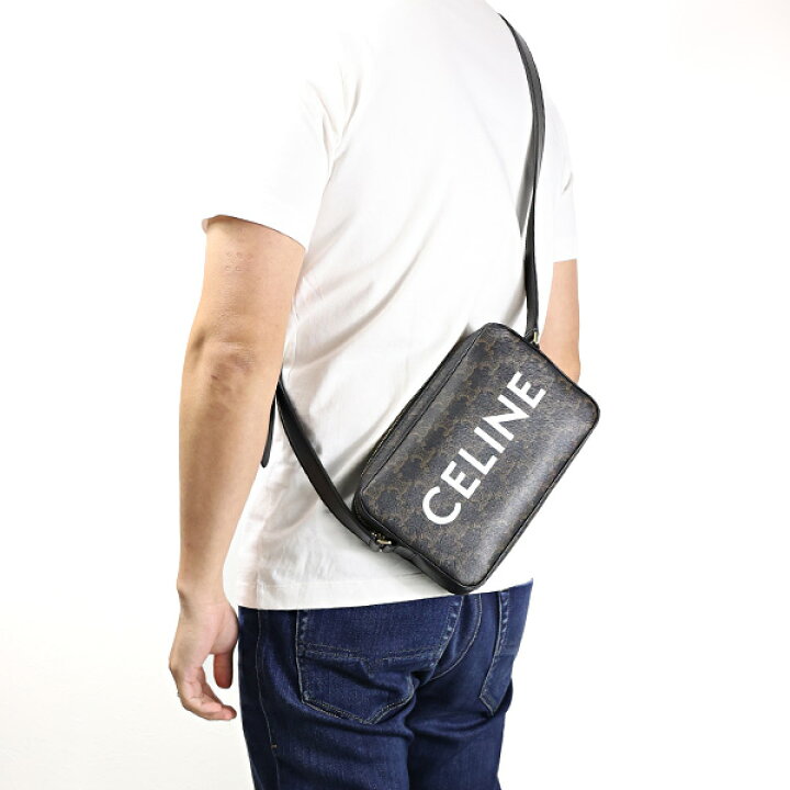 楽天市場】CELINE セリーヌ Triomphe Canvas Medium Messenger Bag  