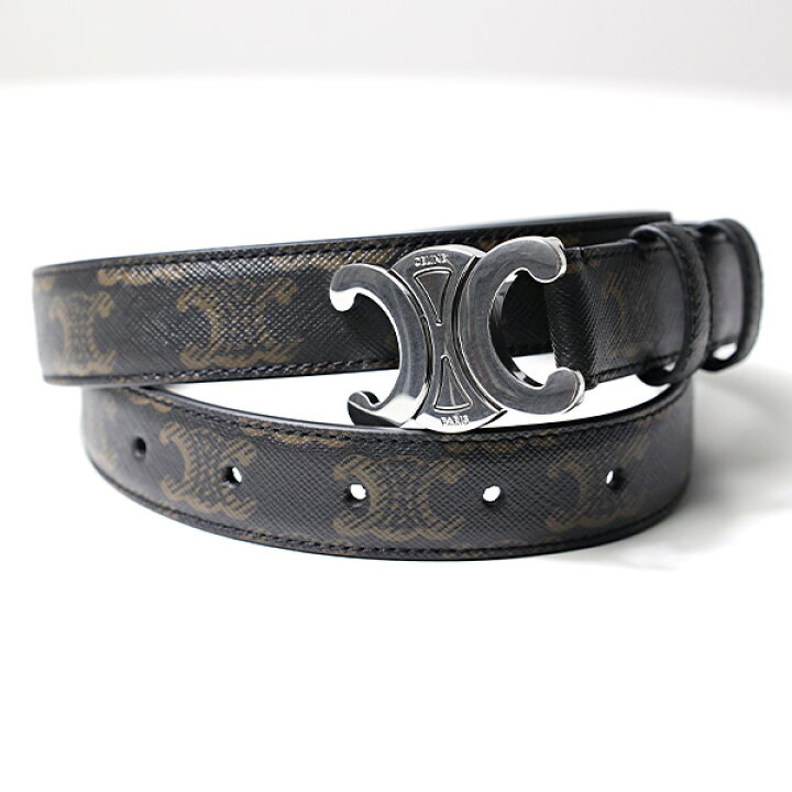 楽天市場】CELINE セリーヌ Triomphe Medium Belt ミディアム  