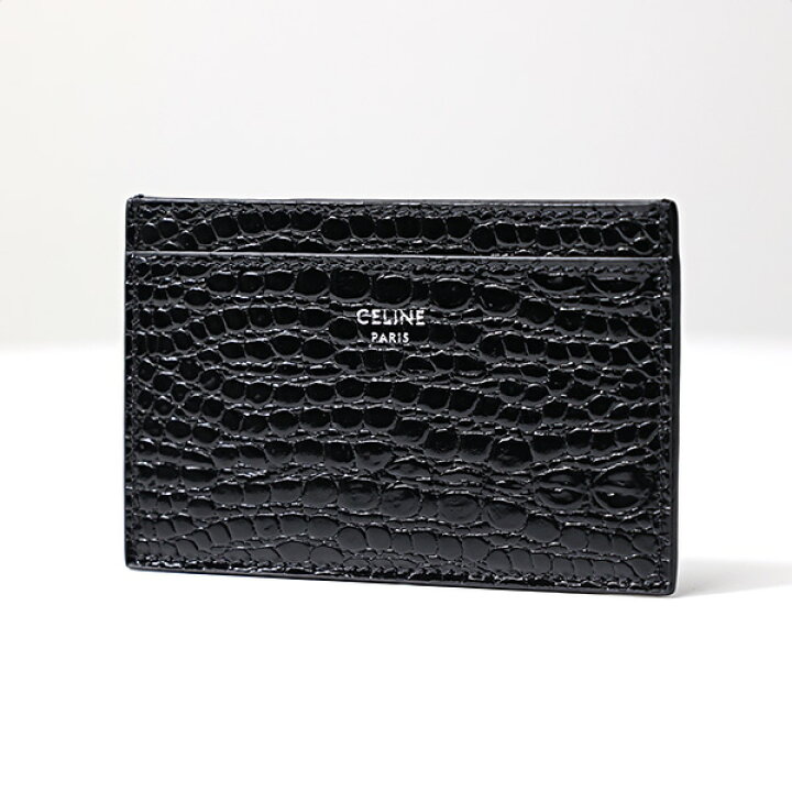楽天市場】CELINE セリーヌ Crocodile Embossed Card Holder カード 