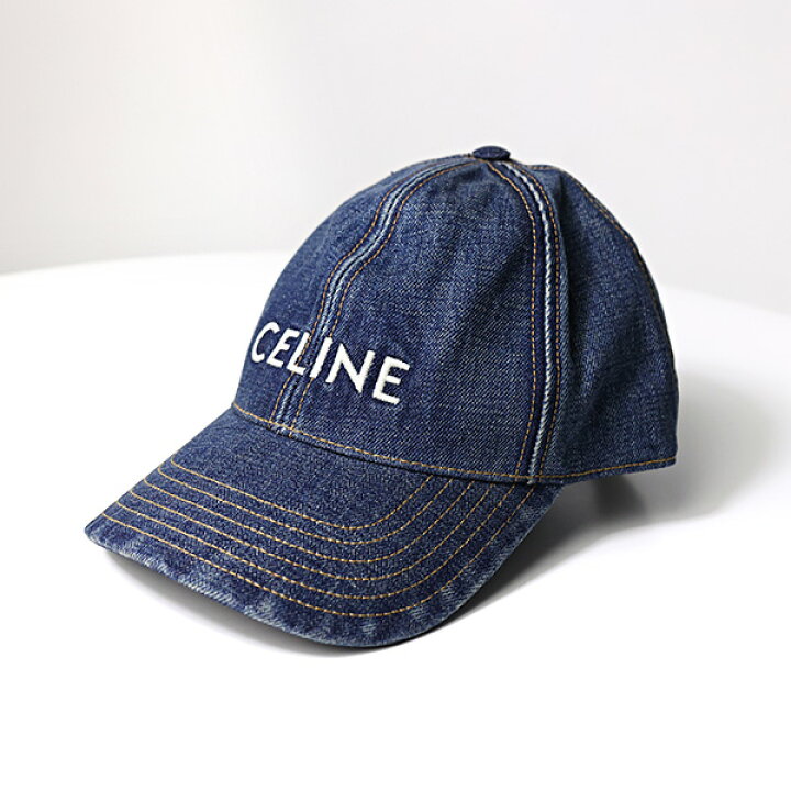 楽天市場】CELINE セリーヌ Denim Baseball Cap デニム ベースボール  