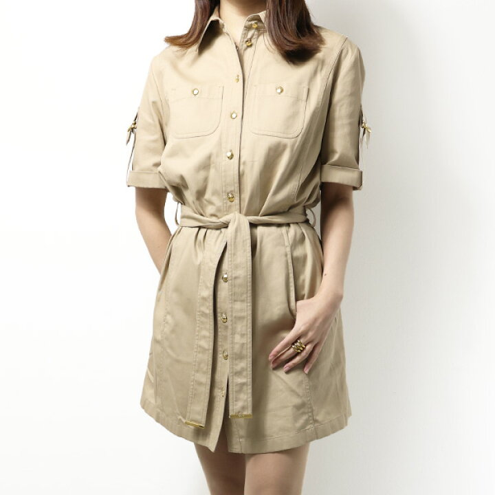 楽天市場】CELINE セリーヌ Cotton Twill Trapeze Mini Dress シャツ  