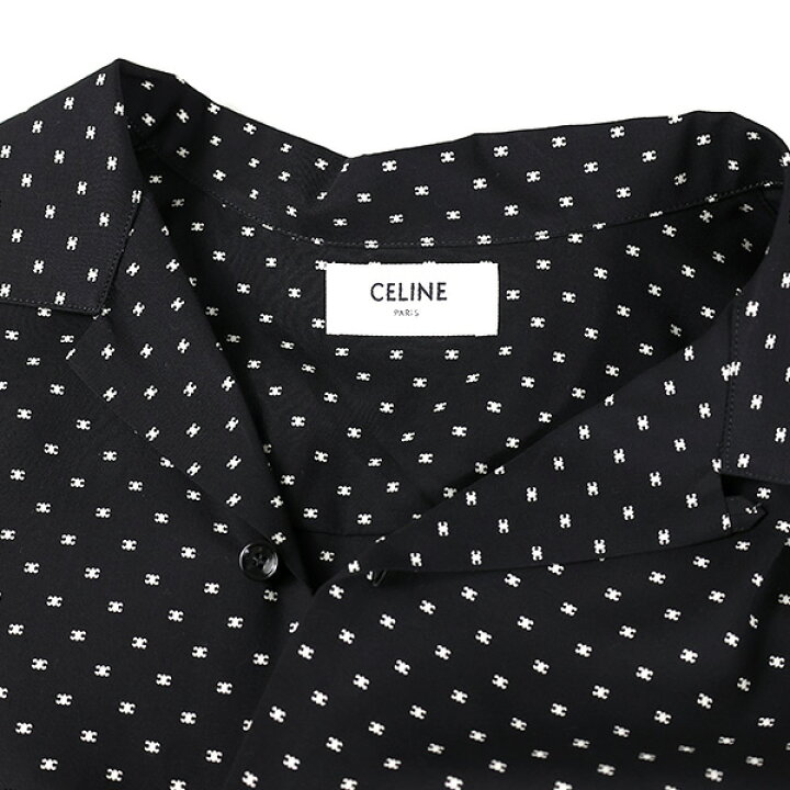 楽天市場】CELINE セリーヌ Hawaiian Shirts プリントビスコース 