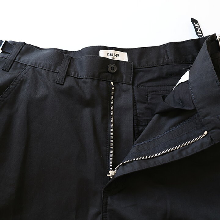 楽天市場】CELINE セリーヌ Cotton Linen Cargo Pants カーゴパンツ 