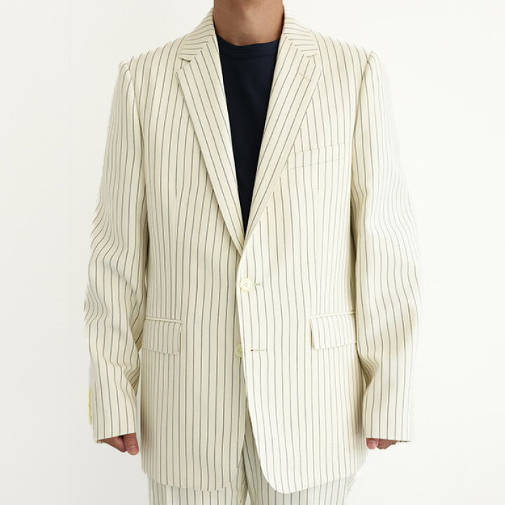 楽天市場】CELINE セリーヌ Striped Wool Classic Jacket ストライプ 