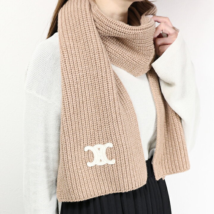 楽天市場】CELINE セリーヌ マフラー Triomphe Scarf 2AZ0A384D  