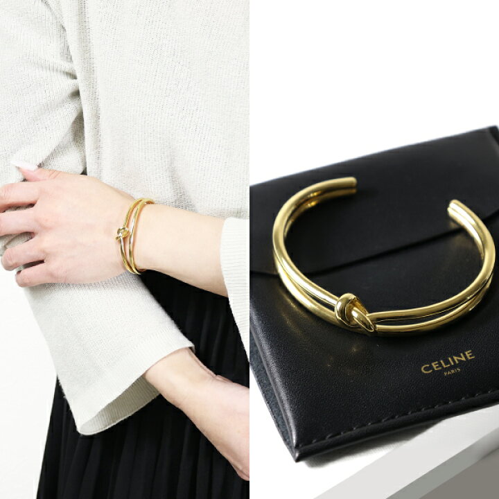 楽天市場】CELINE セリーヌ ブレスレット Knot Double Bracelet ノット 