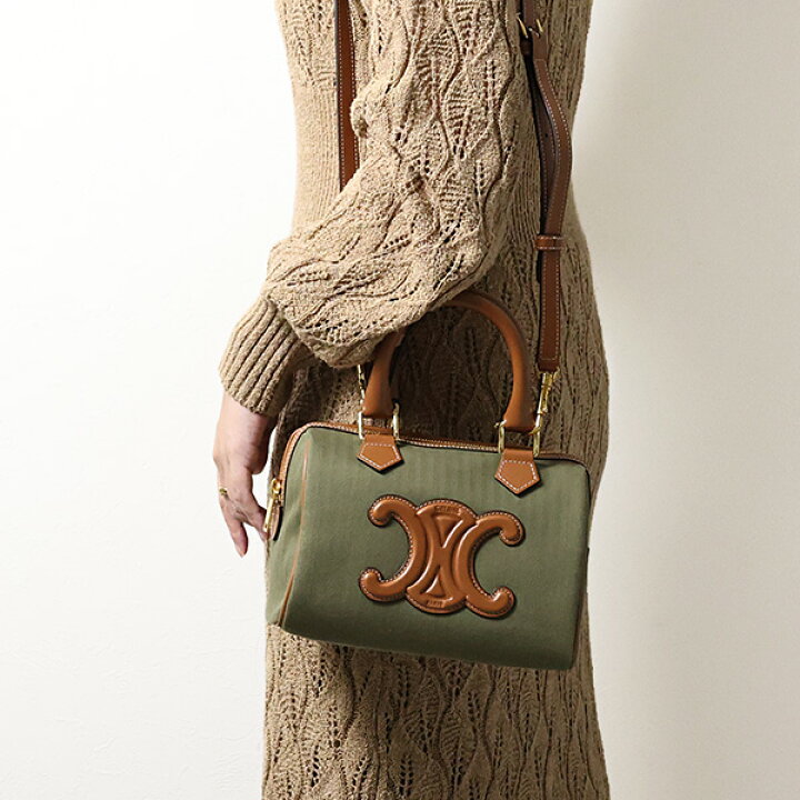 楽天市場】CELINE セリーヌ ハンドバッグ Cuir Small Boston Triomphe 