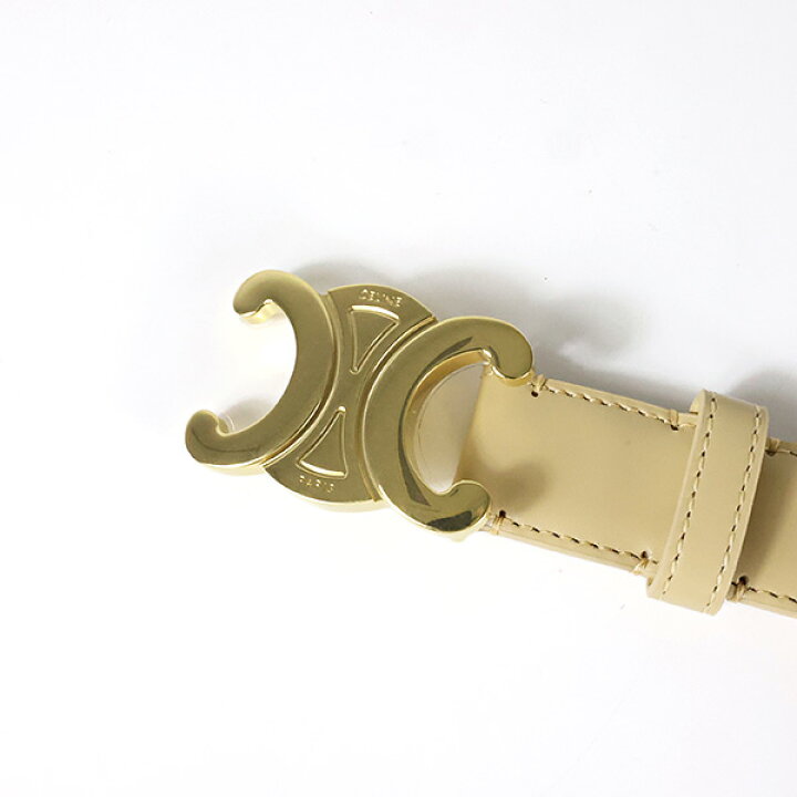 楽天市場】CELINE セリーヌ ベルト Medium Triomphe Belt 25mm 