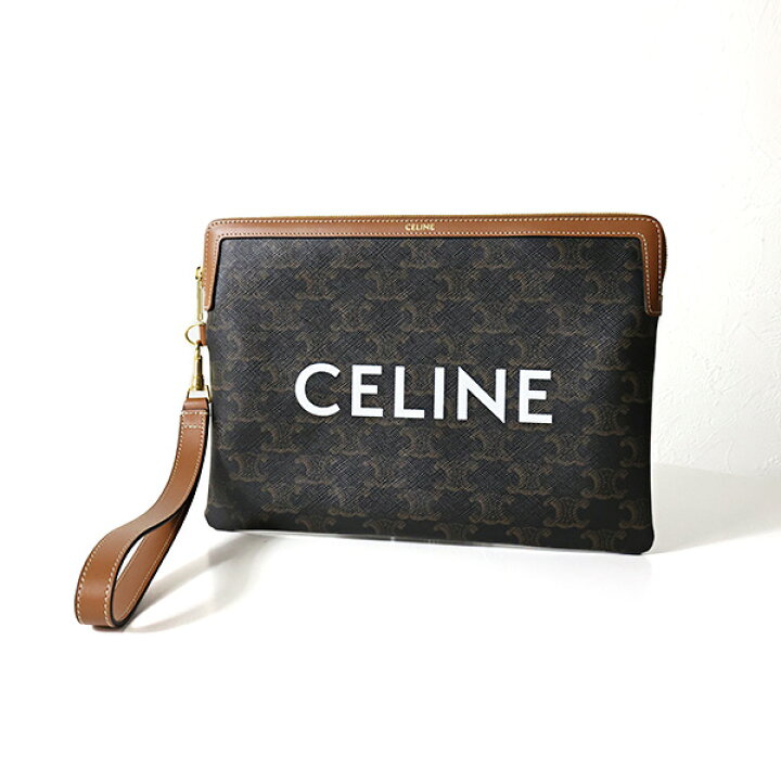 楽天市場】CELINE セリーヌ ポーチ Triomphe Canvas Small Pouch 