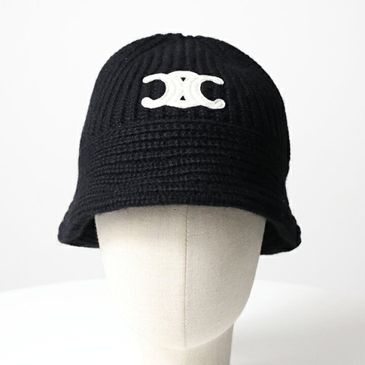 楽天市場】CELINE セリーヌ バケットハット Triomphe Cloche Beanie 