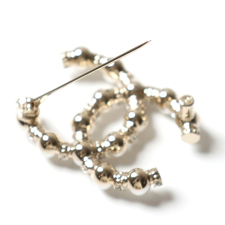 楽天市場】CHANEL シャネル Pearl CC Brooch ブローチ アクセサリー 