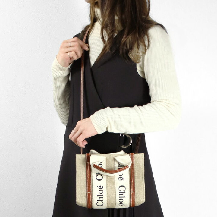 楽天市場】Chloe クロエ WOODY Mini Tote Bag ウッディ ミニトート 