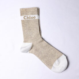 【3月31迄！タイムセール価格！】Chloe クロエ Logo Socks 靴下 ソックス クルーソックス ロゴ キッズ C10313