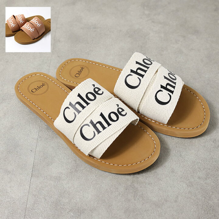 楽天市場】Chloe クロエ Woody Flat Sandal サンダル ミュール 靴  
