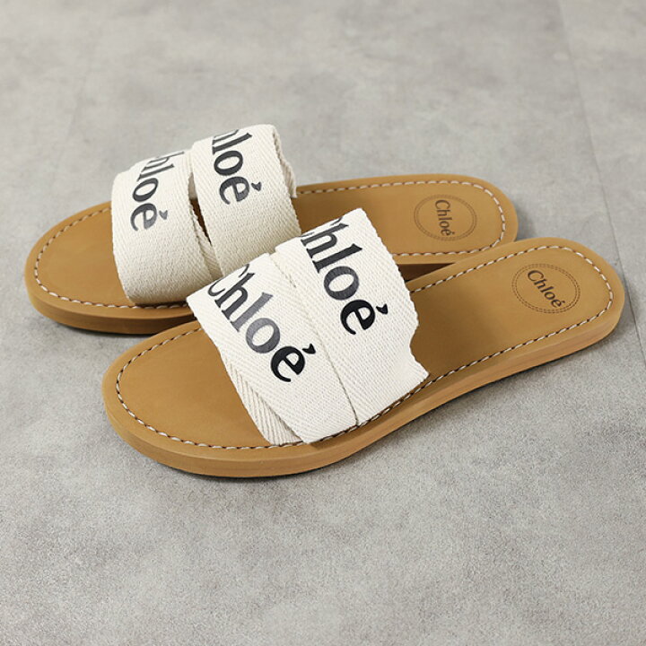 楽天市場】Chloe クロエ Woody Flat Sandal サンダル ミュール 靴  