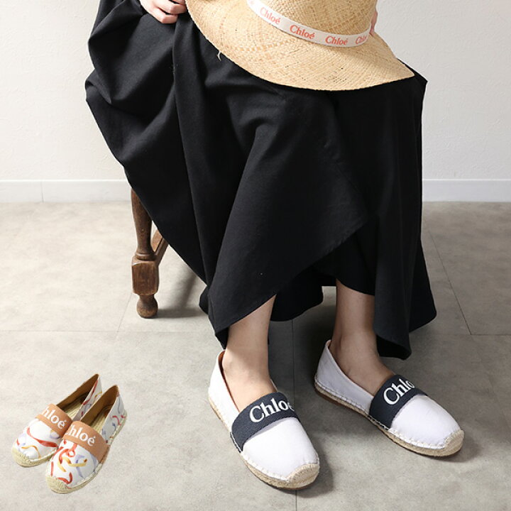楽天市場】Chloe クロエ Logo Espadrilles エスパドリーユ スリッポン  