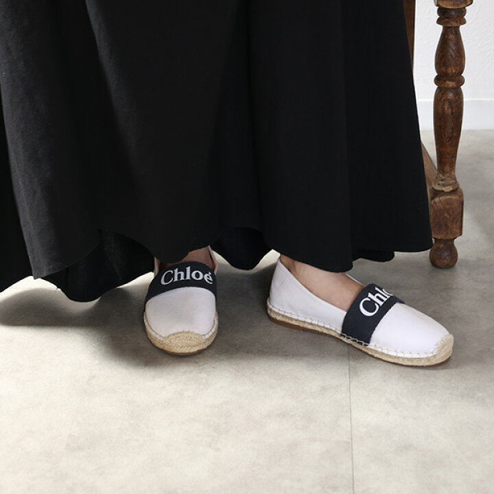 楽天市場】Chloe クロエ Logo Espadrilles エスパドリーユ スリッポン  