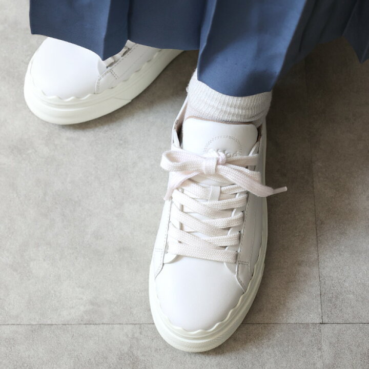 楽天市場】Chloe クロエ LAUREN Low cut sneaker CHC19S10842 101 
