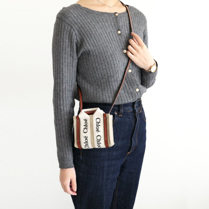 楽天市場】Chloe クロエ WOODY Nano Tote Bag トートバッグ  