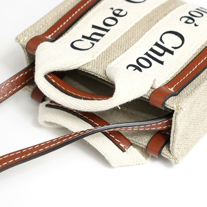 楽天市場】Chloe クロエ WOODY Nano Tote Bag トートバッグ 
