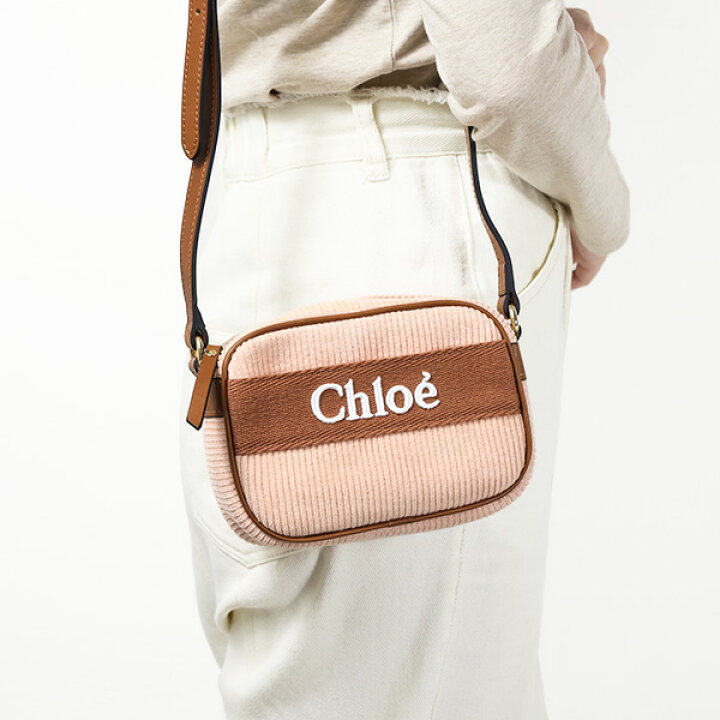 楽天市場】Chloe クロエ Corduroy Logo Shoulder Bag コーデュロイ 