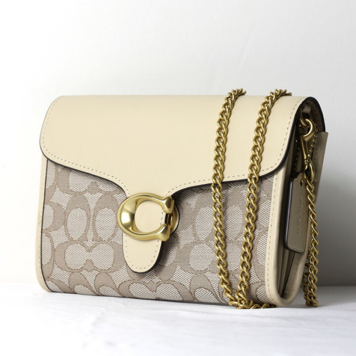 楽天市場】COACH コーチ Tabby Chain Clutch In Signature Jacquard  
