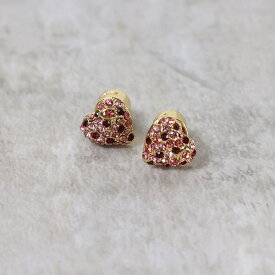 【5/31迄！SNSフォロワーさん限定 5％OFFクーポン発行中】Coach コーチ Pave Heart Stud Earrings 37460456 ピアス 両耳用 スタッドピアス アクセサリー パヴェ ハート 真鍮 チタン レディース