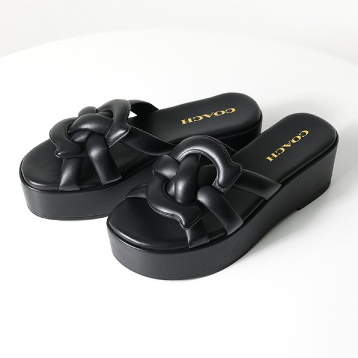 楽天市場】Coach コーチ サンダル Everette Leather Sandals 