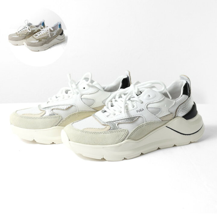 D.A.T.E. デイト FUGA Snaekers スニーカー ローカット レザー 本革 ラウンドトゥ シューズ 靴 レディース W391-FG-HA LaG Onlinestore