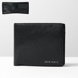 DIESEL ディーゼル BI-Fold Wallet X03925 PR271 T8013 財布 二つ折り財布 レザー ロゴ メンズ