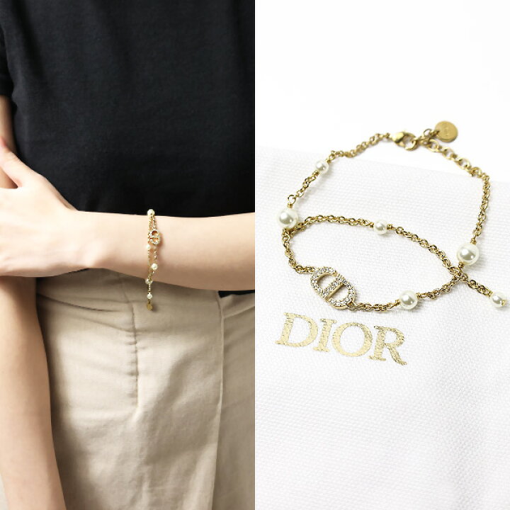 楽天市場】Dior ディオール Petit CD Pearl Bracelet ブレスレット  