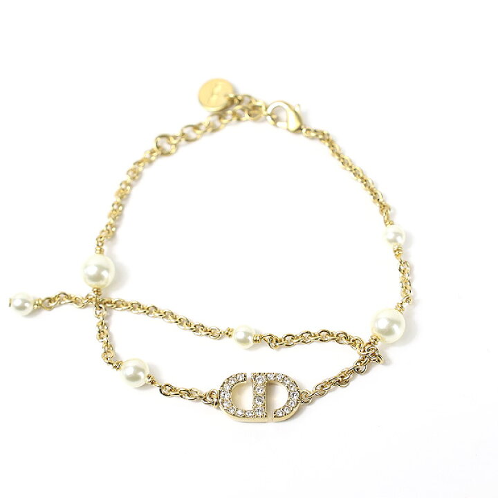 楽天市場】Dior ディオール Petit CD Pearl Bracelet ブレスレット 