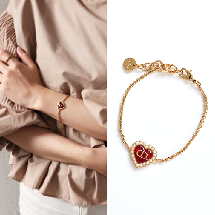 楽天市場】Dior ディオール ブレスレット Petit Cd Heart Baroque 