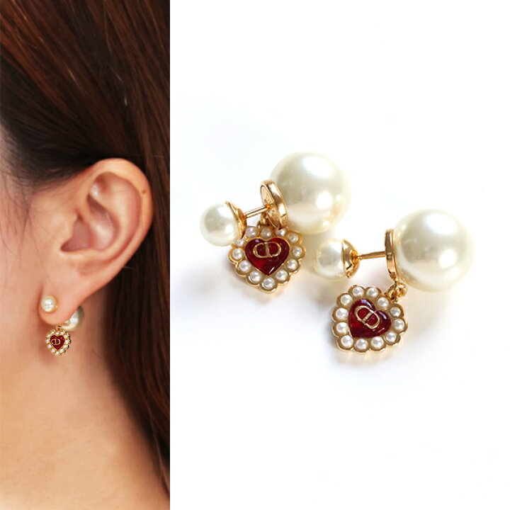 楽天市場】Dior ディオール ピアス Dior Tribales Heart Earrings 
