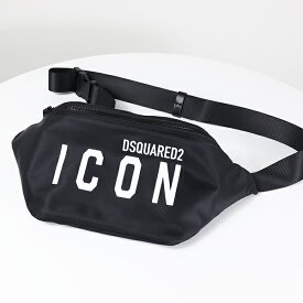 Dsquared2 ディースクエアード Icon Bodybag ボディバッグ ウエストバッグ クロスボディ 鞄 ロゴ 軽量 メンズ BBM003311703199