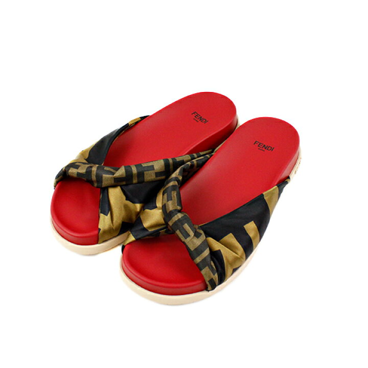 楽天市場】FENDI フェンディ FF Logo Slide FFロゴ スライド  