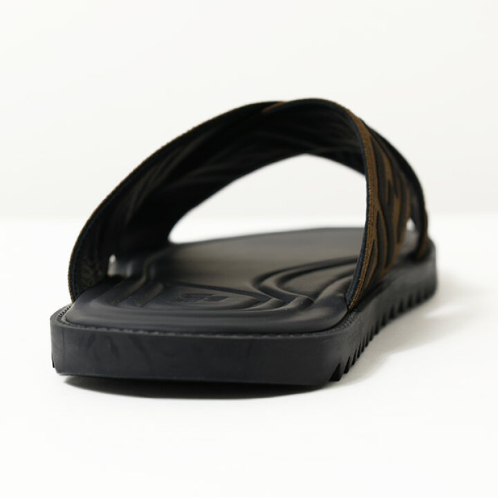 楽天市場】FENDI フェンディ FF Logo Cross Slider Slippers 7X1222  