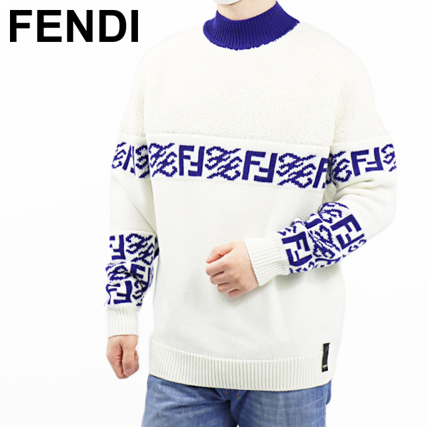 楽天市場】FENDI フェンディ TEDDY FF LOGO KNIT セーター ウール 