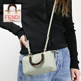 【3月31迄！タイムセール価格！】FENDI フェンディ BY THE WAY Mini Canvas Bag ハンドバッグ ショルダーバッグ クロスボディバック 鞄 レザー 本革 レディース 8BS067 ANVG