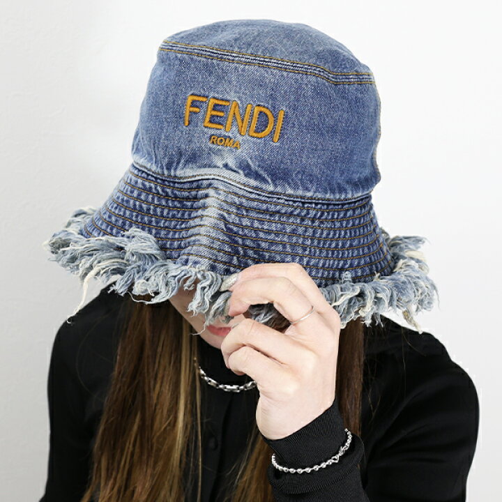 楽天市場】FENDI フェンディ Denim Backet Hat バケットハット ハット 