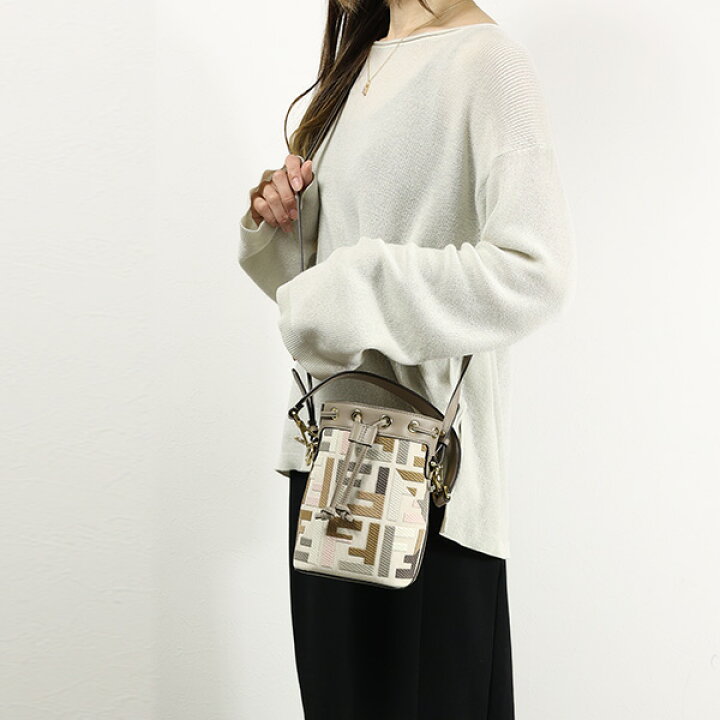 楽天市場】FENDI フェンディ Mon Tresor Mini Canvas Bucket Bag モン 