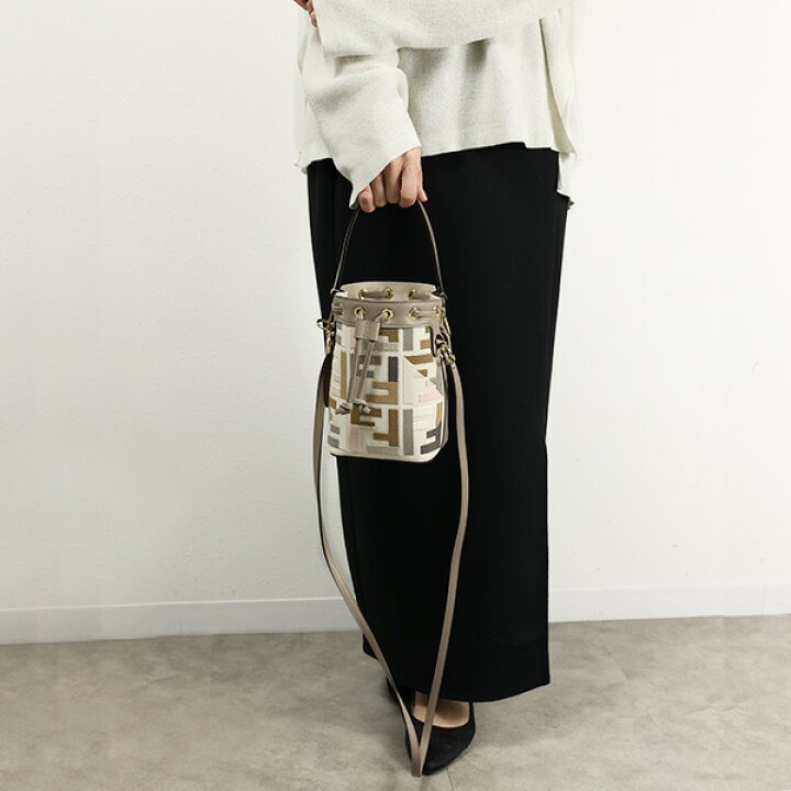 楽天市場】FENDI フェンディ Mon Tresor Mini Canvas Bucket Bag モン 