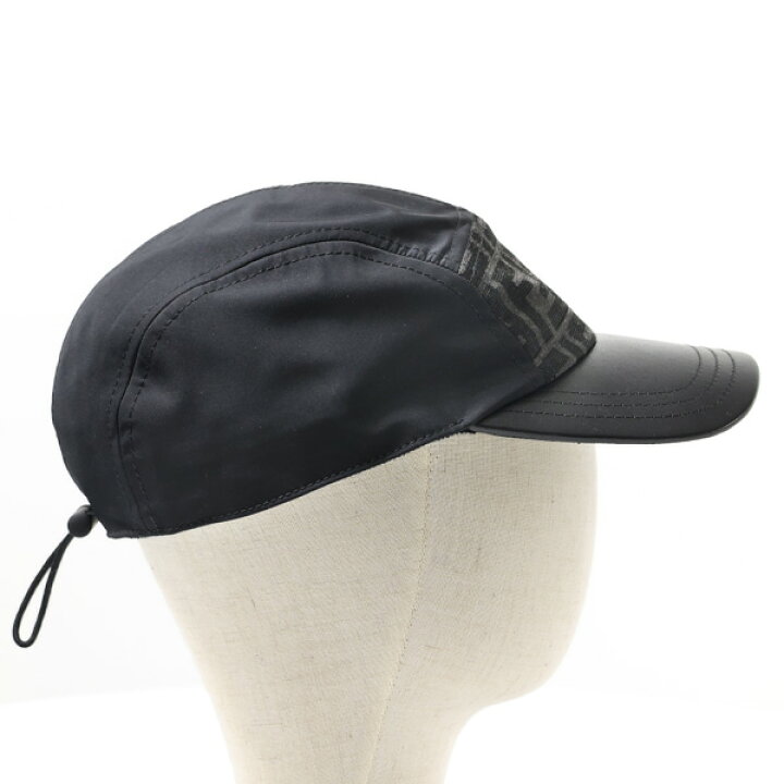 楽天市場】FENDI フェンディ Black Nylon Baseball Cap ベースボール 