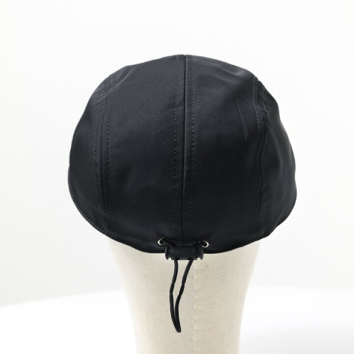 楽天市場】FENDI フェンディ Black Nylon Baseball Cap ベースボール  