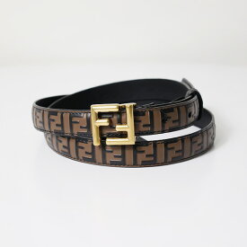 【5/31迄！SNSフォロワーさん限定 5％OFFクーポン発行中】FENDI フェンディ FF Logo Belt ベルト FF柄 FFバックル レザー 本革 総柄 ウエストマーク レディース 8C0648 AQ1J F1N1Y