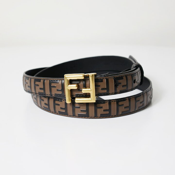 楽天市場】FENDI フェンディ FF Logo Belt ベルト FF柄 FFバックル  