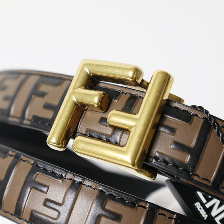 楽天市場】FENDI フェンディ FF Logo Belt ベルト FF柄 FFバックル  