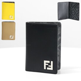 【5/31迄！SNSフォロワーさん限定 5％OFFクーポン発行中】FENDI フェンディ FF Diagonal Card Case カードケース クレジットカードケース FFモチーフ 本革 レディース メンズ ユニセックス 7M0349AFF2