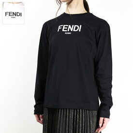 FENDI フェンディ FENDI KIDS CREWNECK LONG SLEEVE SHIRTS Tシャツ コットン 長袖 クルーネック コットン キッズ 女の子 レディース 大人もOK JUI154 7AJ