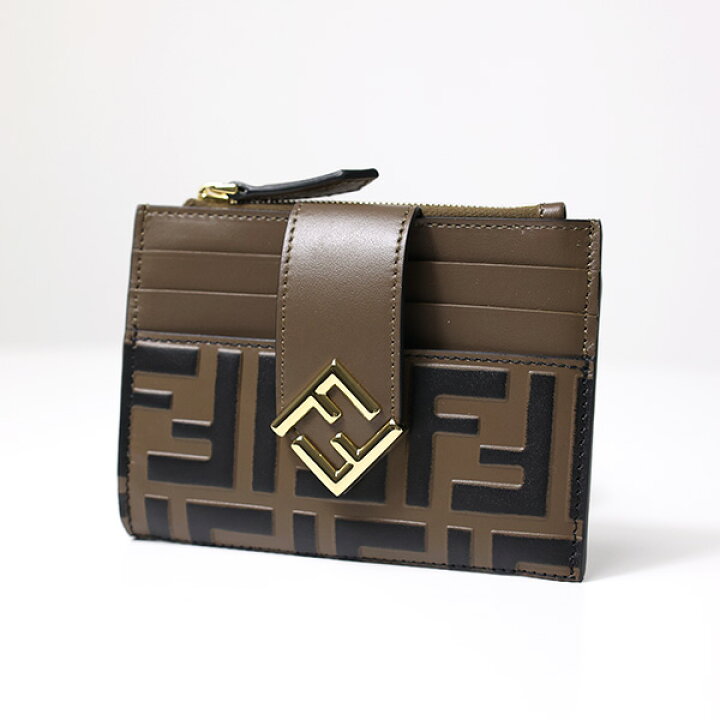 楽天市場】FENDI フェンディ FF Diamonds Zip Card Case FF 